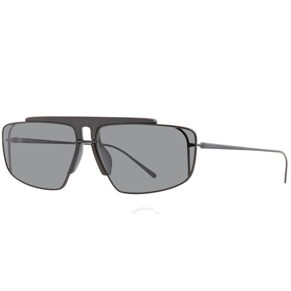 PRADA Blue Rectangular Men's Sunglasses